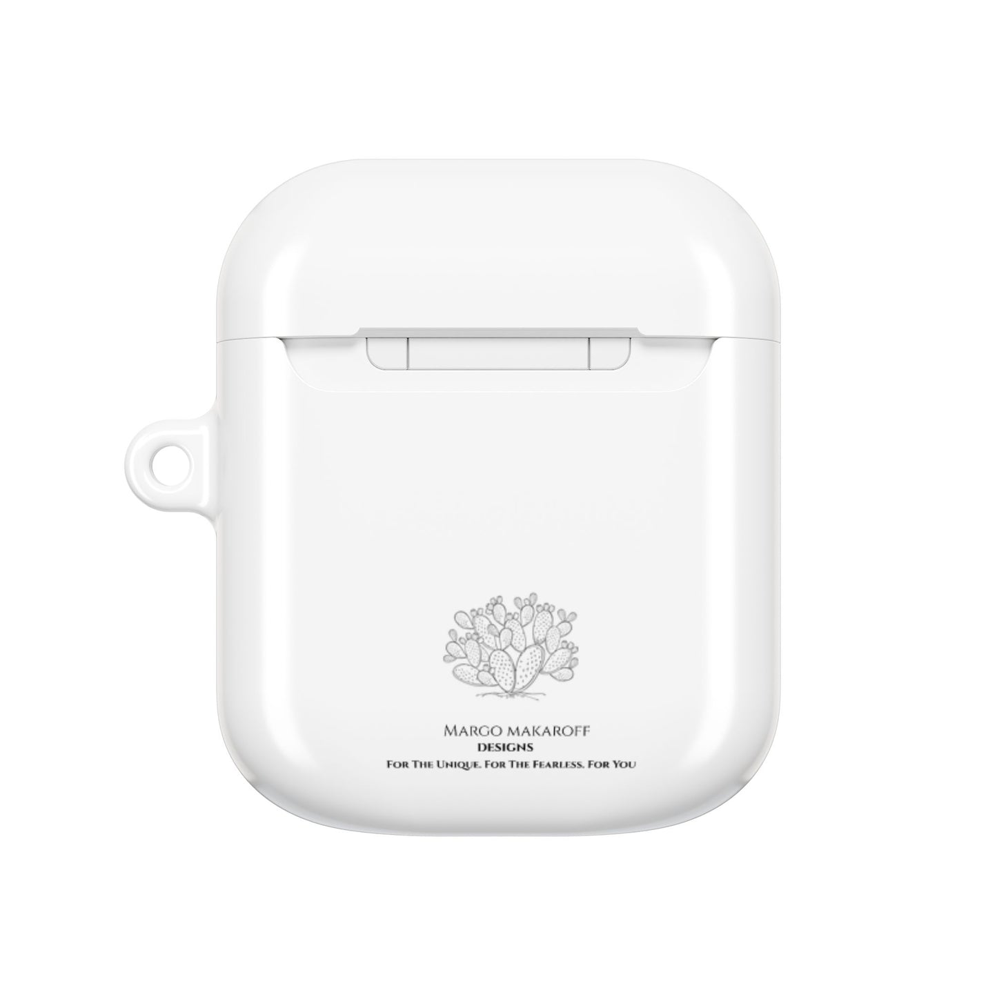 Elegant Floral AirPod Case - Monochrome Collection - Margo Makaroff - Personalization Available