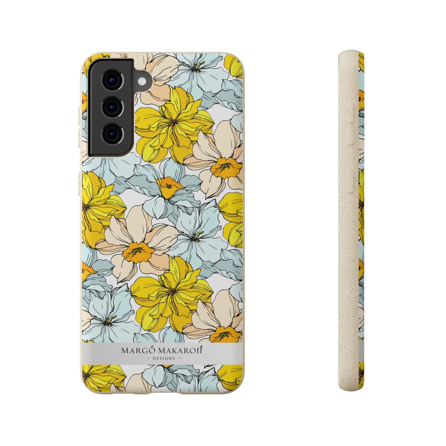 Floral Collection Biodegradable Phone Case - Eco-Friendly Style for Nature Lovers with Personalization by Margo Makaroff