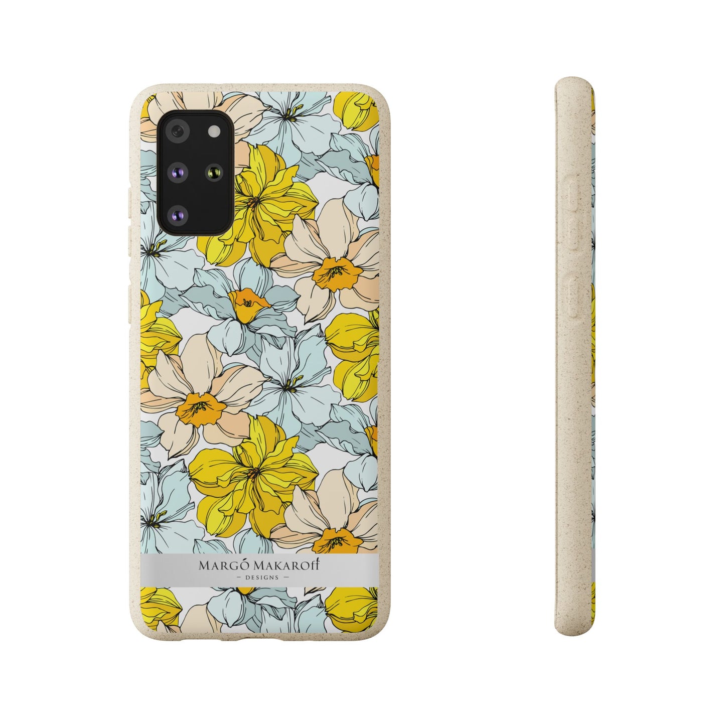 Floral Collection Biodegradable Phone Case - Eco-Friendly Style for Nature Lovers with Personalization by Margo Makaroff
