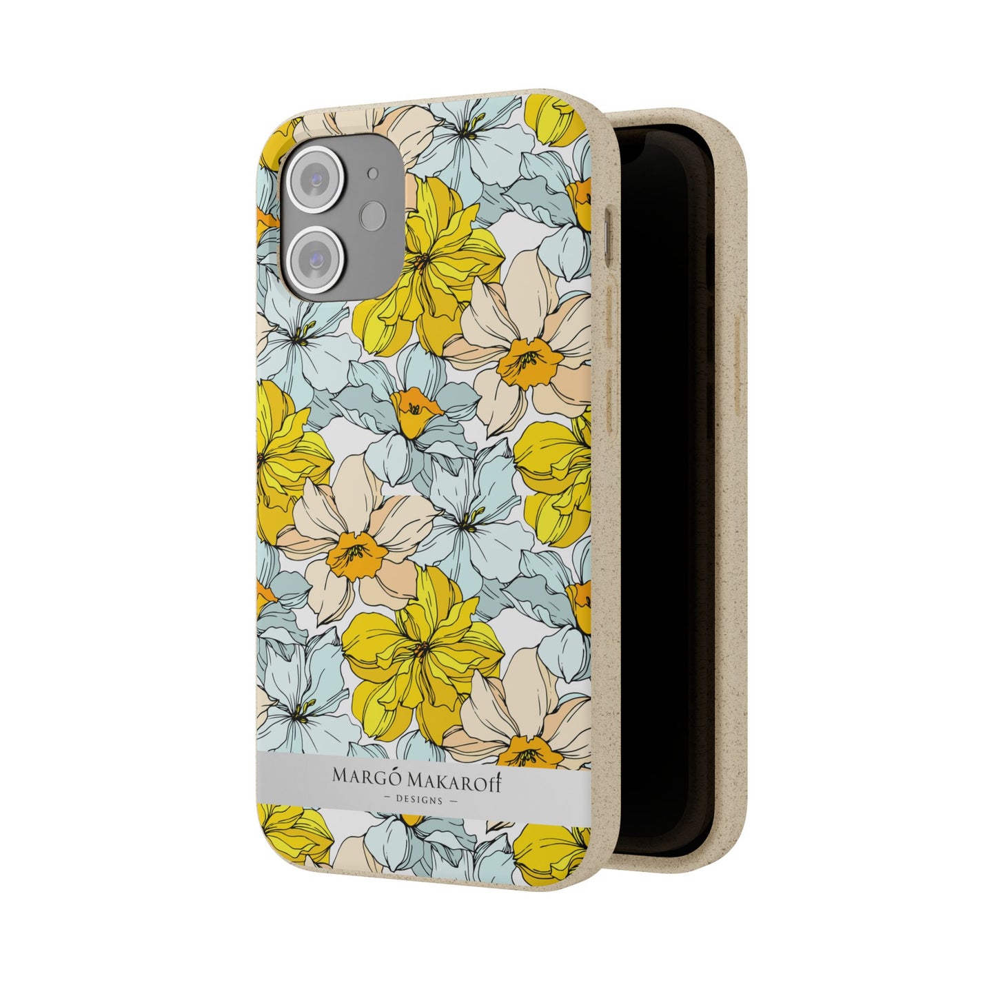 Floral Collection Biodegradable Phone Case - Eco-Friendly Style for Nature Lovers with Personalization by Margo Makaroff