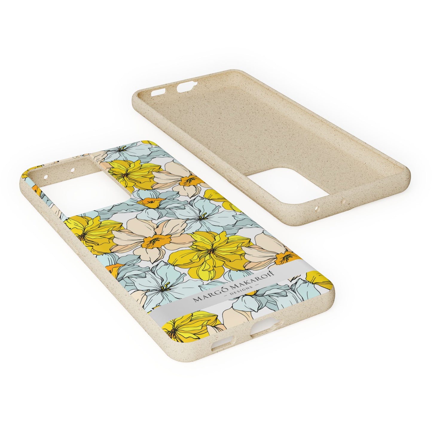 Floral Collection Biodegradable Phone Case - Eco-Friendly Style for Nature Lovers with Personalization by Margo Makaroff