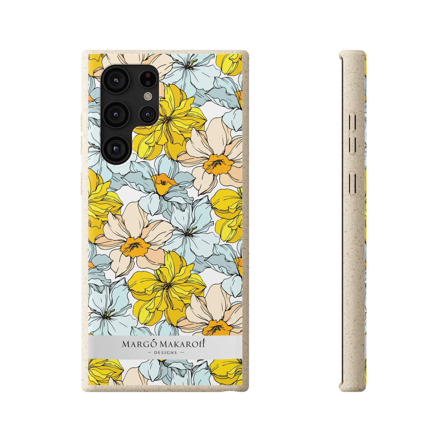 Floral Collection Biodegradable Phone Case - Eco-Friendly Style for Nature Lovers with Personalization by Margo Makaroff