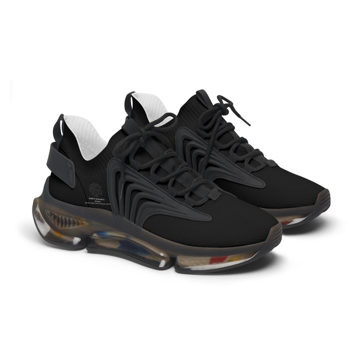 Elegant Women's Mesh Sneakers for Active Lifestyle Monochrome by Margo Makaroff - Personalization Available