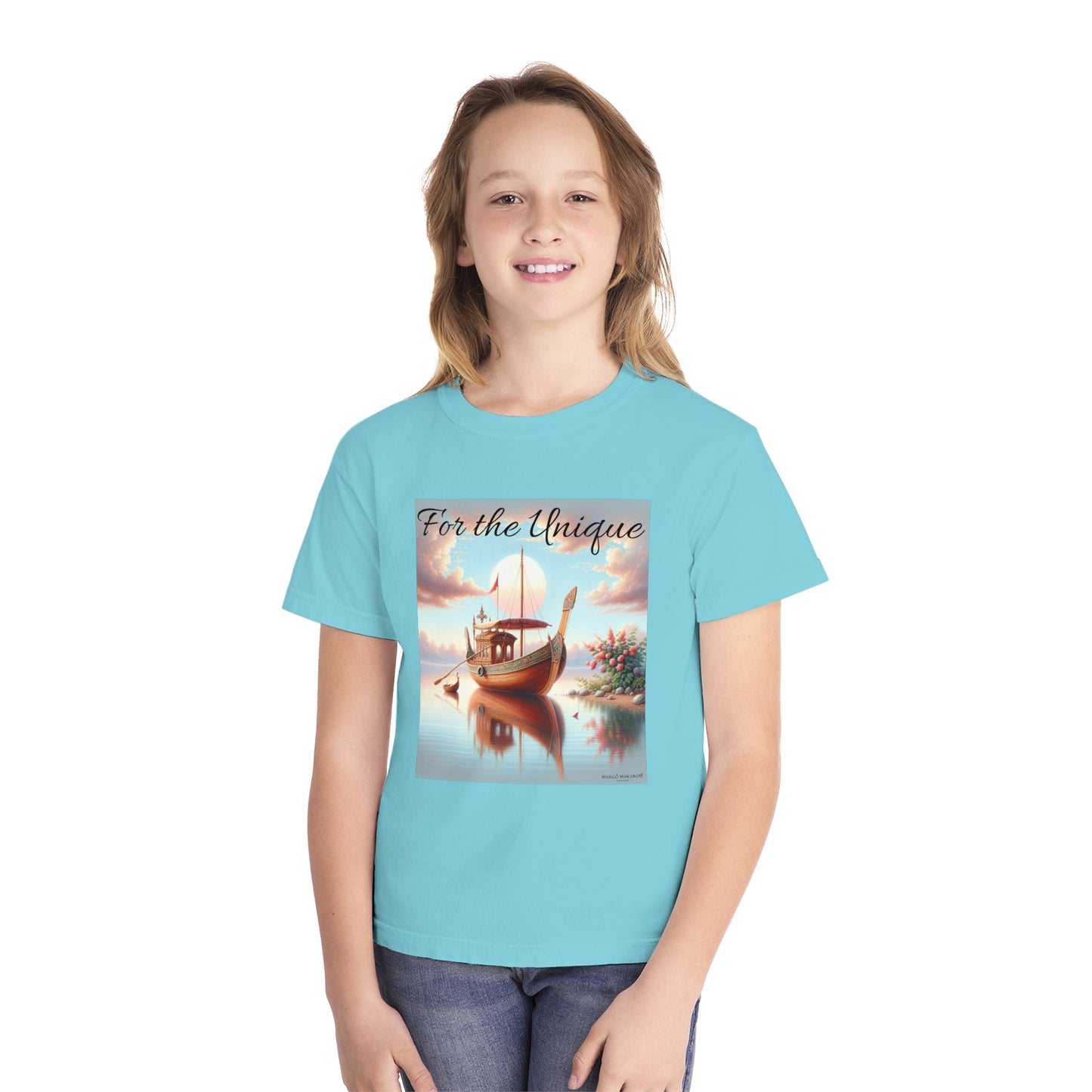 Youth "For The Unique" Tee - Design by Margo Makaroff with Personalization