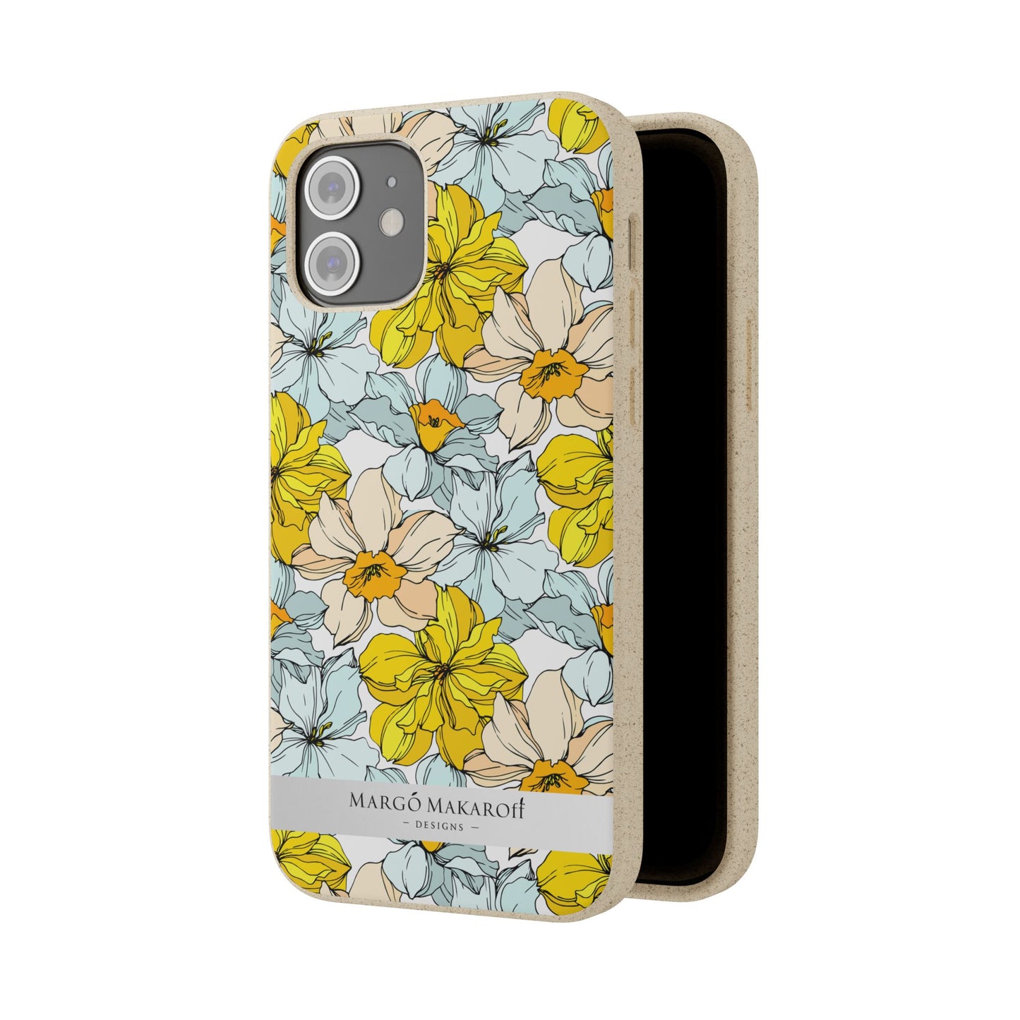 Floral Collection Biodegradable Phone Case - Eco-Friendly Style for Nature Lovers with Personalization by Margo Makaroff