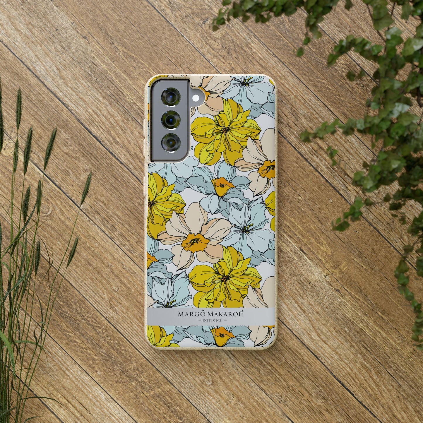 Floral Collection Biodegradable Phone Case - Eco-Friendly Style for Nature Lovers with Personalization by Margo Makaroff