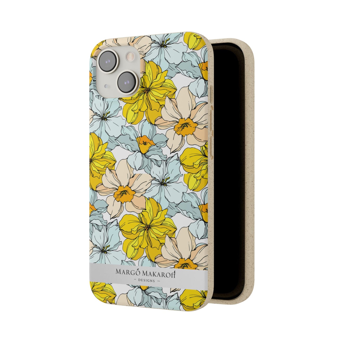 Floral Collection Biodegradable Phone Case - Eco-Friendly Style for Nature Lovers with Personalization by Margo Makaroff