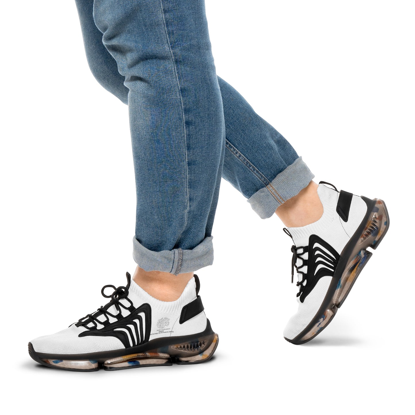 Monochrome Collection Men's Breathable Mesh Sneakers - Margo Makaroff - Personalization Available