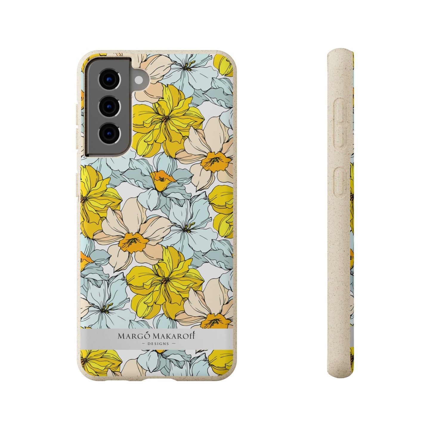 Floral Collection Biodegradable Phone Case - Eco-Friendly Style for Nature Lovers with Personalization by Margo Makaroff