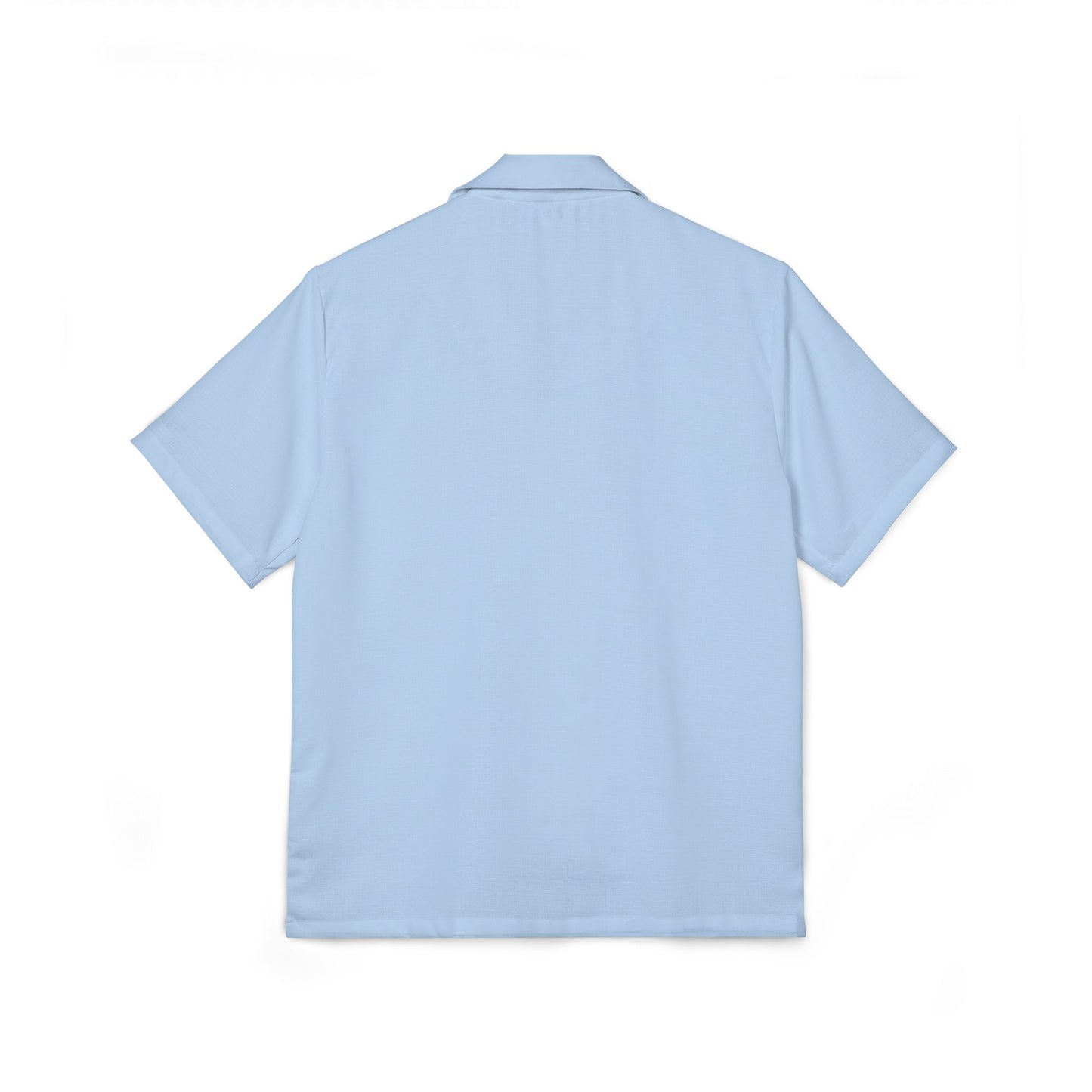 Men's Shirt - Pastel Blue with Floral Design by Margo Makaroff
