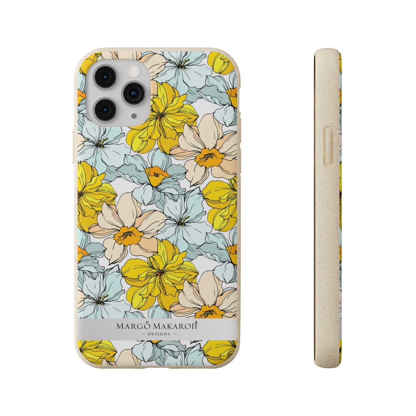 Floral Collection Biodegradable Phone Case - Eco-Friendly Style for Nature Lovers with Personalization by Margo Makaroff