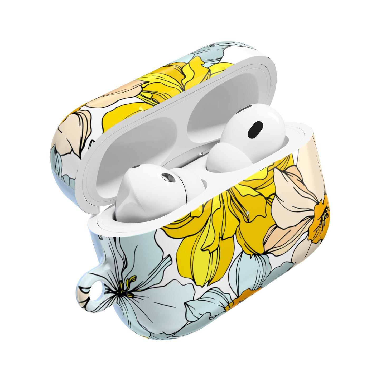 Floral Collection AirPod Case in Buttermilk - Margo Makroff - Personalization Available