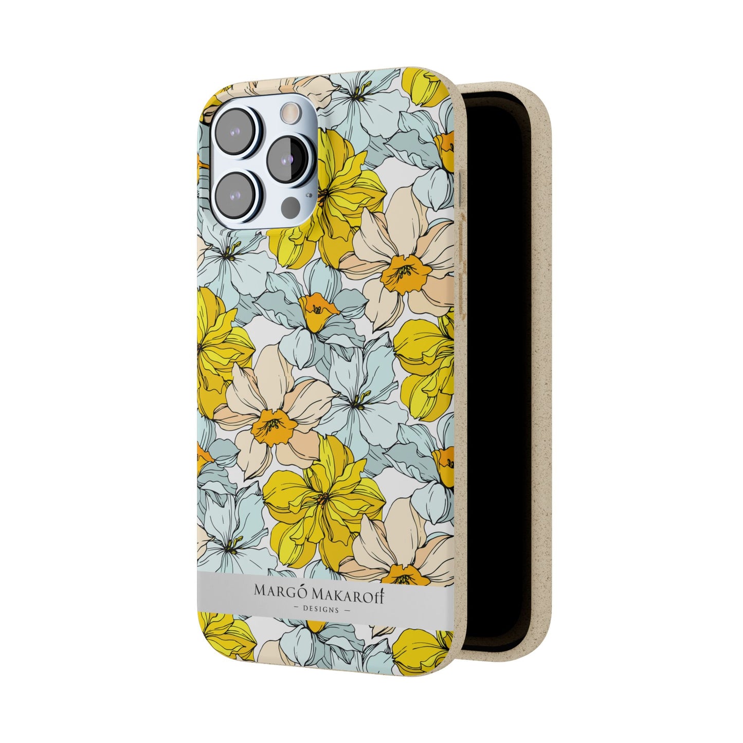 Floral Collection Biodegradable Phone Case - Eco-Friendly Style for Nature Lovers with Personalization by Margo Makaroff