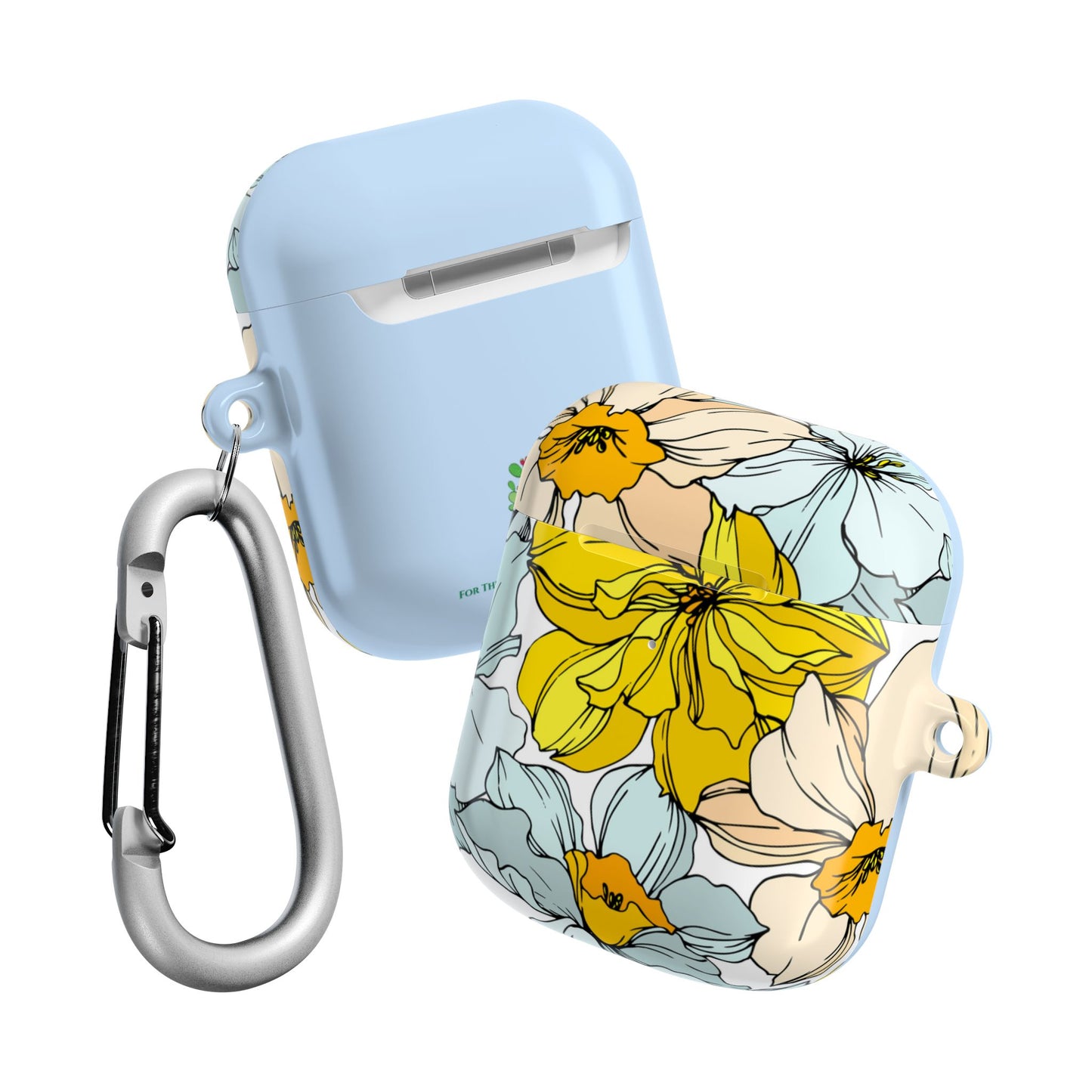 Floral Collection AirPod Case in Buttermilk - Margo Makroff - Personalization Available