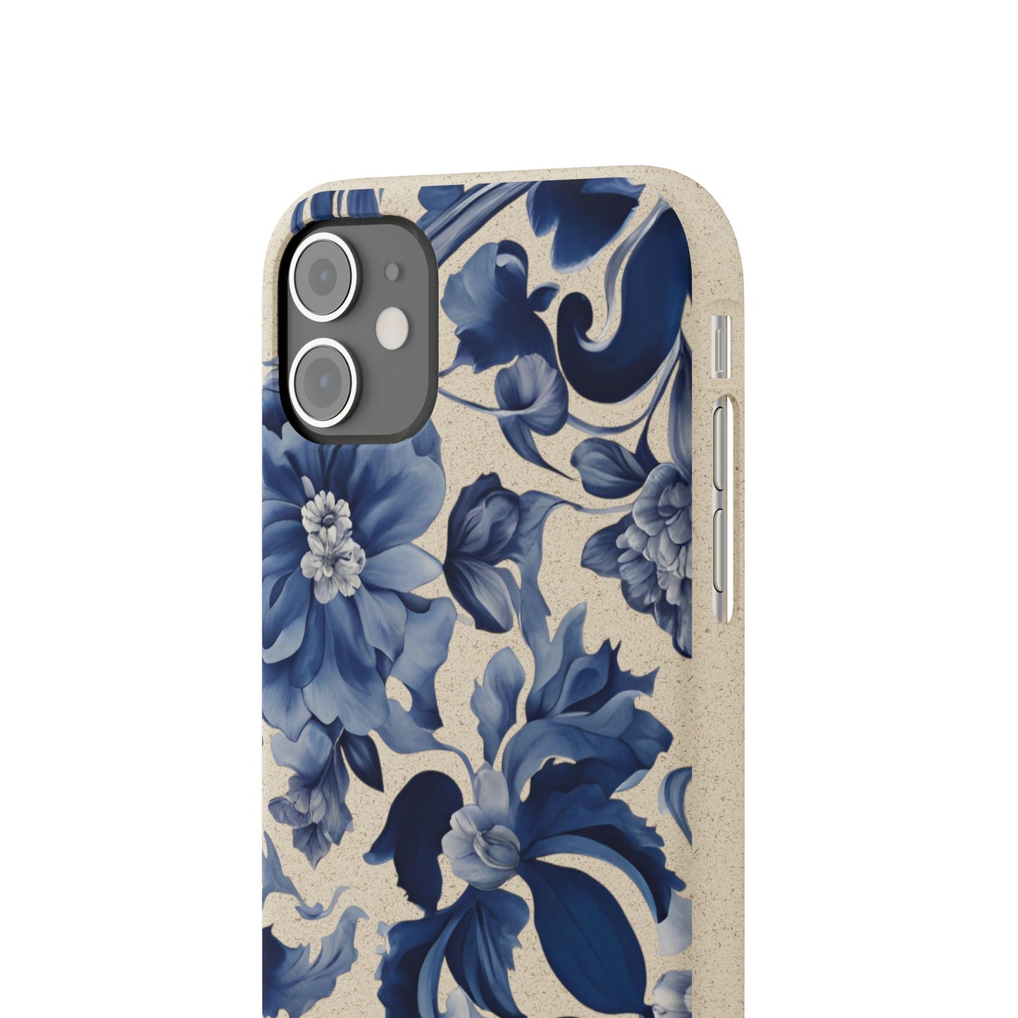 Blue Majolica Collection Biodegradable Phone Case - Eco-Friendly Style for Nature Lovers with Personalization by Margo Makaroff