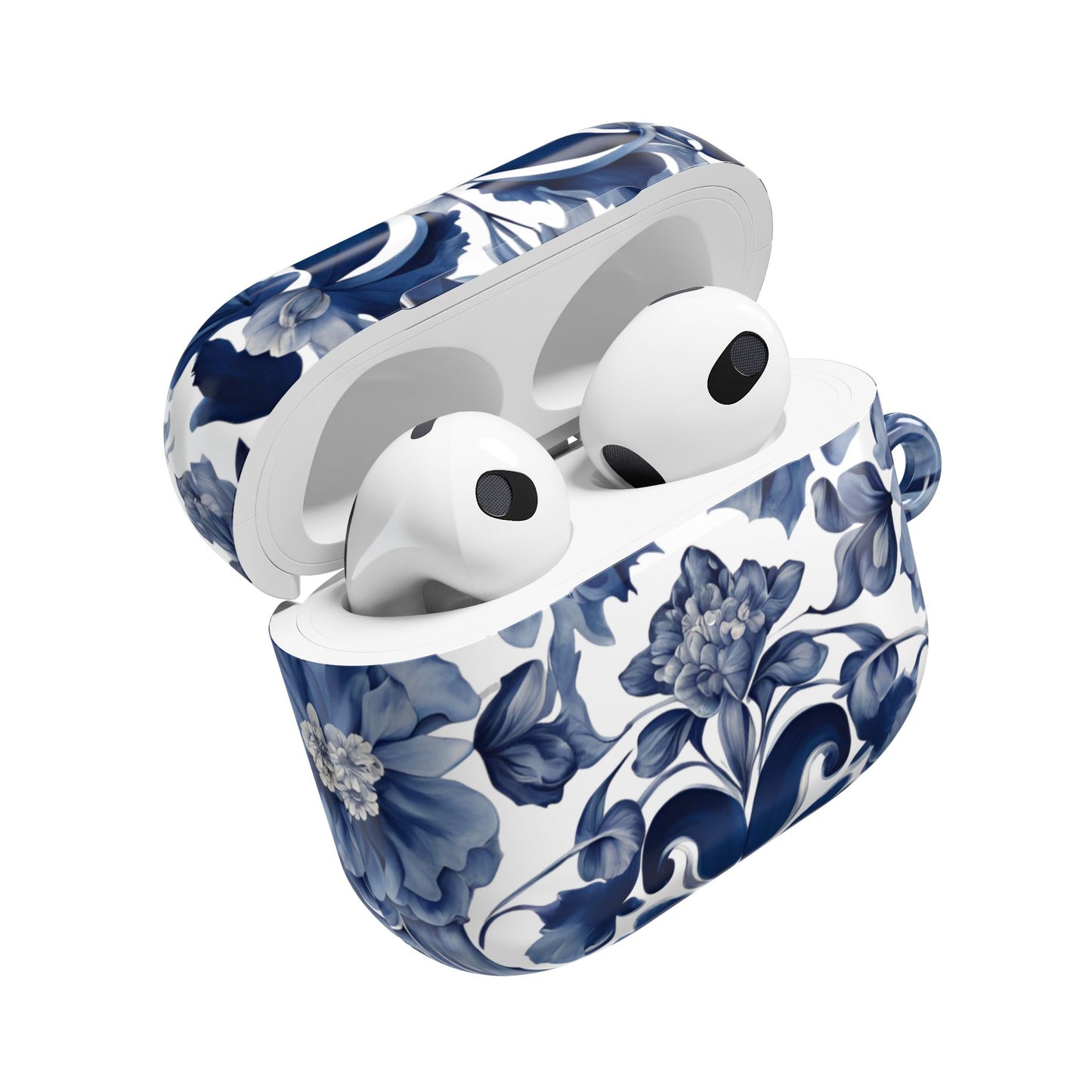Blue Majolica AirPod Case - Margo Makaroff - Personalization Available