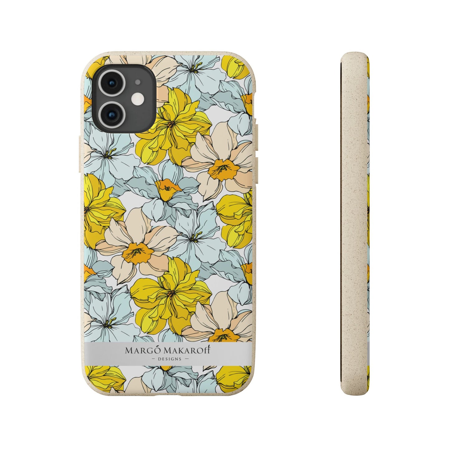 Floral Collection Biodegradable Phone Case - Eco-Friendly Style for Nature Lovers with Personalization by Margo Makaroff