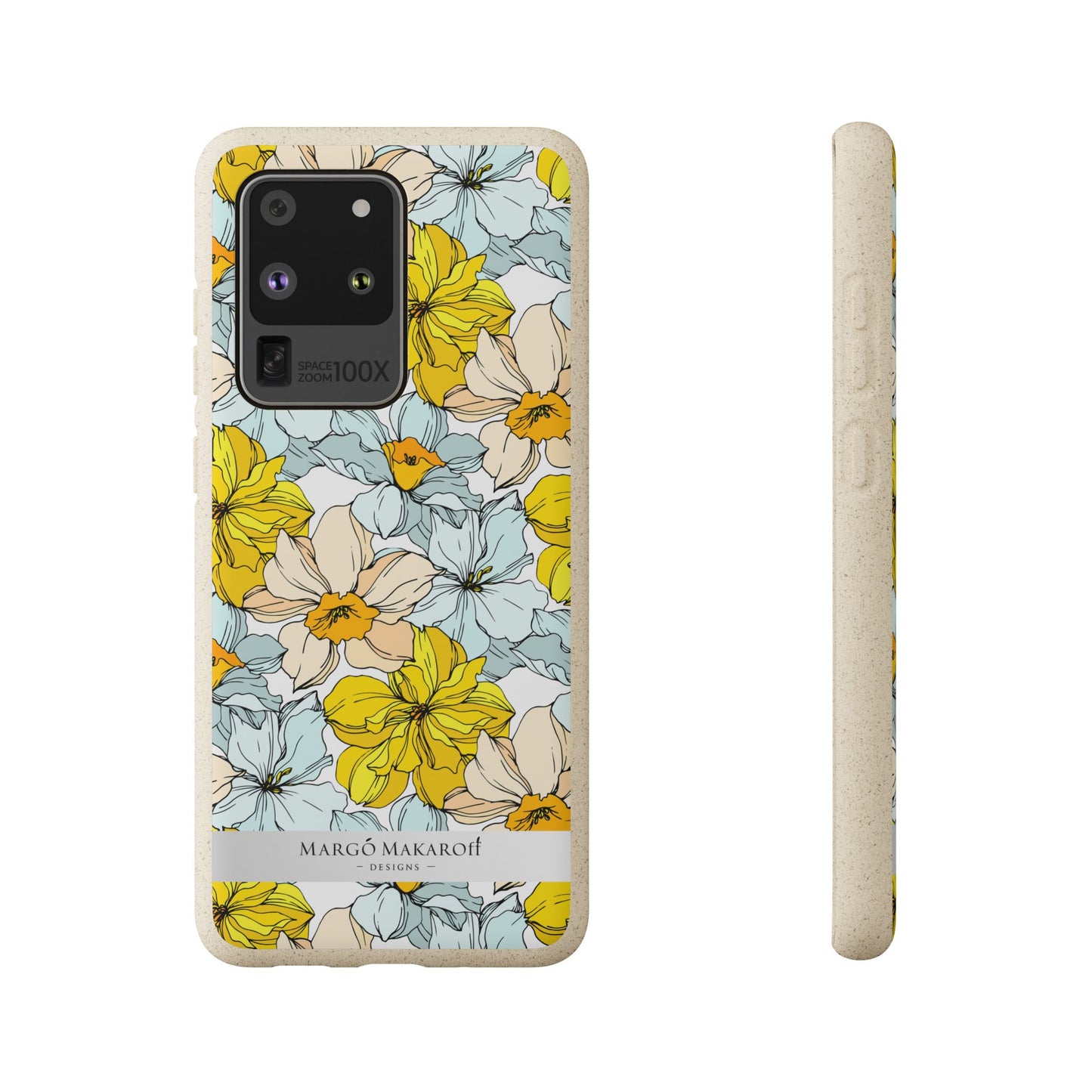 Floral Collection Biodegradable Phone Case - Eco-Friendly Style for Nature Lovers with Personalization by Margo Makaroff