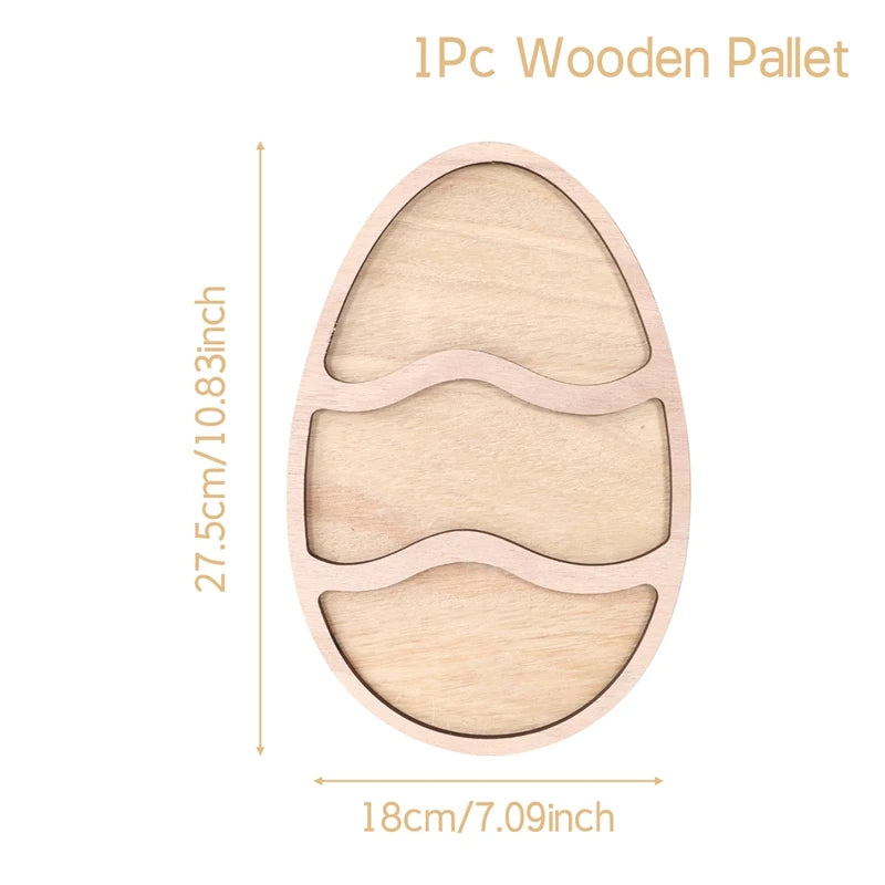 Easter Bunny Wood Food Plate/Tray