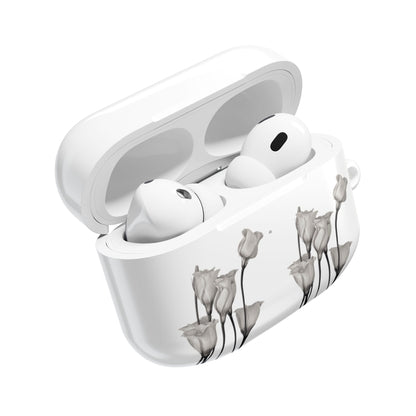 Elegant Floral AirPod Case - Monochrome Collection - Margo Makaroff - Personalization Available
