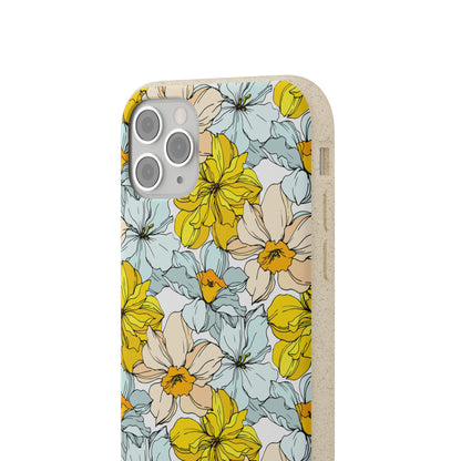 Floral Collection Biodegradable Phone Case - Eco-Friendly Style for Nature Lovers with Personalization by Margo Makaroff