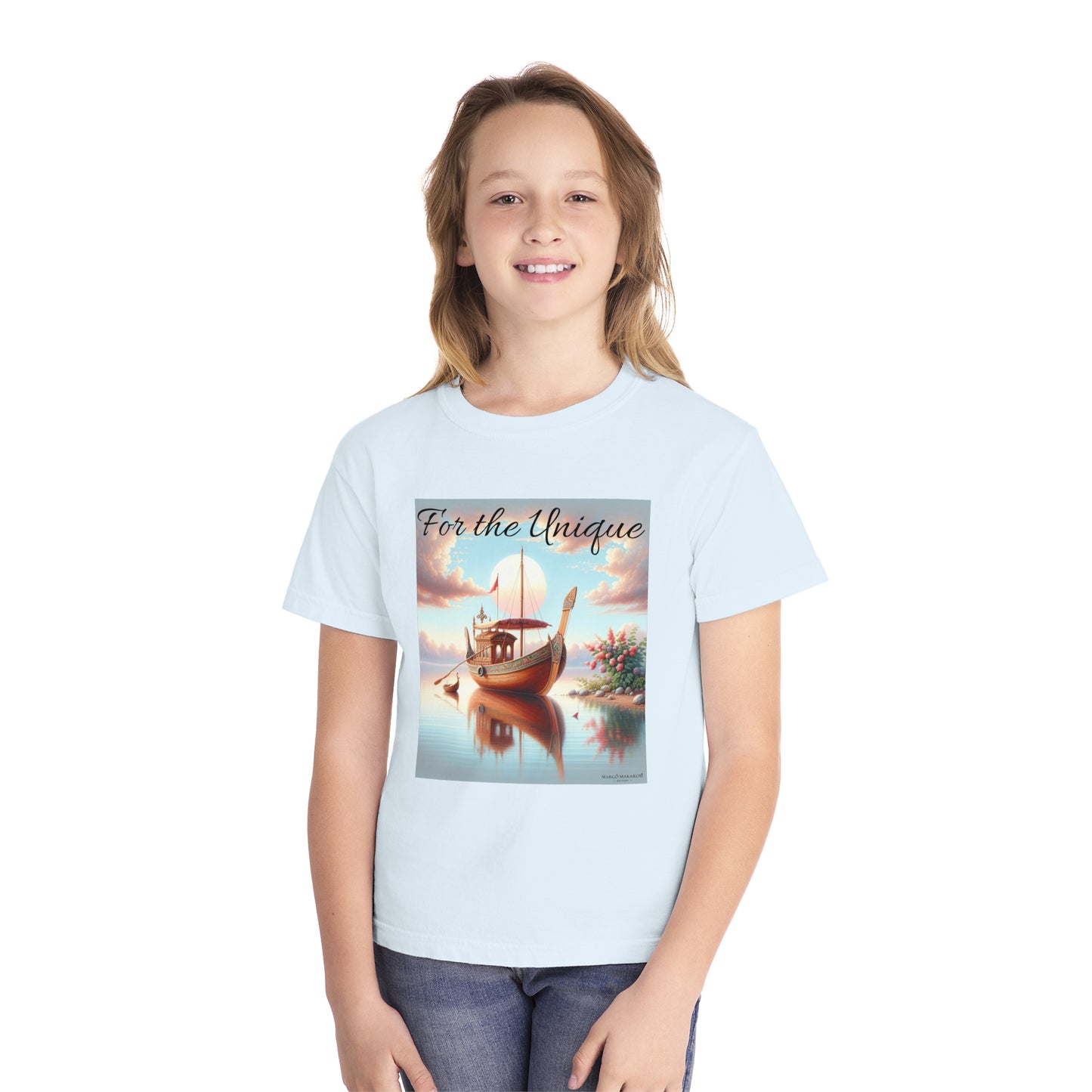 Youth "For The Unique" Tee - Design by Margo Makaroff with Personalization