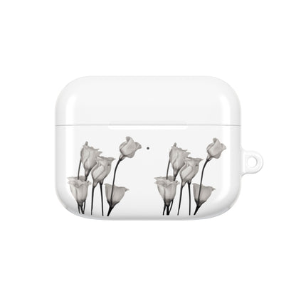 Elegant Floral AirPod Case - Monochrome Collection - Margo Makaroff - Personalization Available