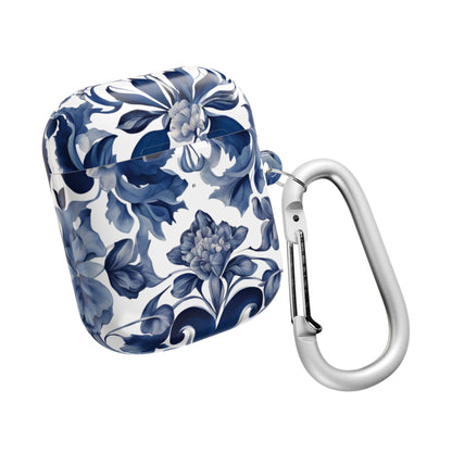 Blue Majolica AirPod Case - Margo Makaroff - Personalization Available