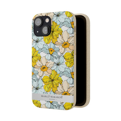 Floral Collection Biodegradable Phone Case - Eco-Friendly Style for Nature Lovers with Personalization by Margo Makaroff