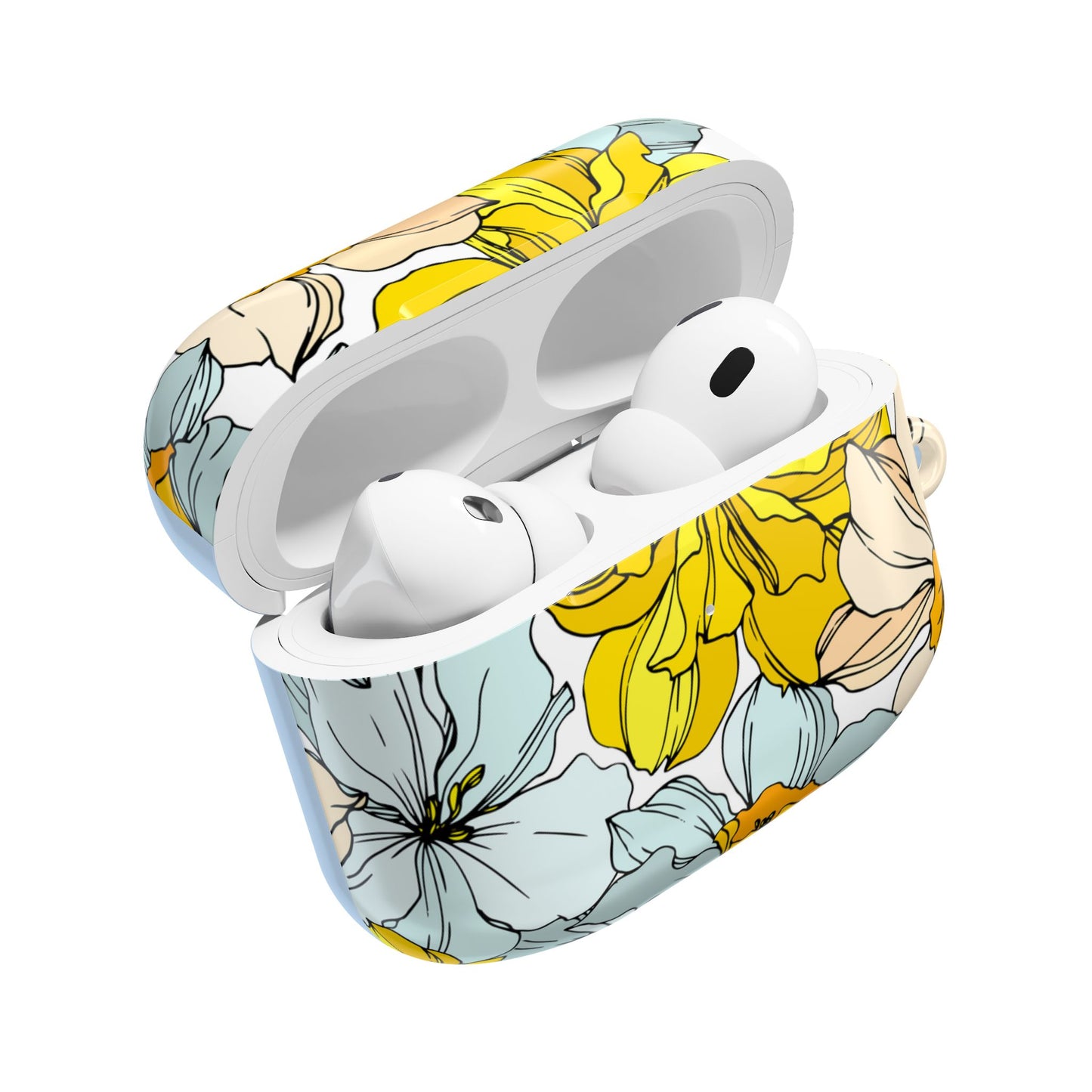 Elegant Floral AirPod Case - Margo Makaroff - Personalization Available