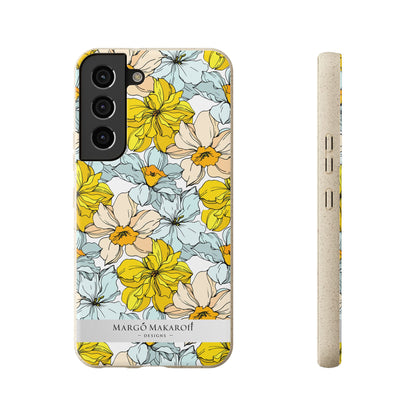 Floral Collection Biodegradable Phone Case - Eco-Friendly Style for Nature Lovers with Personalization by Margo Makaroff
