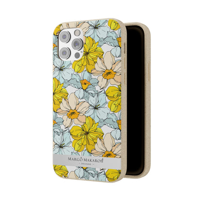 Floral Collection Biodegradable Phone Case - Eco-Friendly Style for Nature Lovers with Personalization by Margo Makaroff
