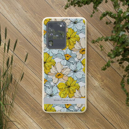 Floral Collection Biodegradable Phone Case - Eco-Friendly Style for Nature Lovers with Personalization by Margo Makaroff