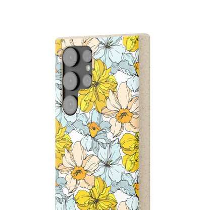 Floral Collection Biodegradable Phone Case - Eco-Friendly Style for Nature Lovers with Personalization by Margo Makaroff