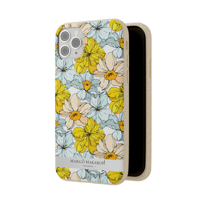 Floral Collection Biodegradable Phone Case - Eco-Friendly Style for Nature Lovers with Personalization by Margo Makaroff