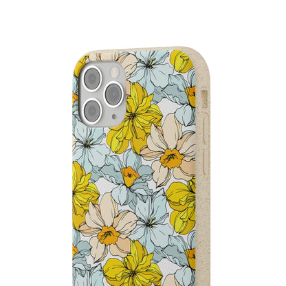 Floral Collection Biodegradable Phone Case - Eco-Friendly Style for Nature Lovers with Personalization by Margo Makaroff