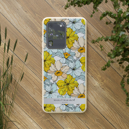 Floral Collection Biodegradable Phone Case - Eco-Friendly Style for Nature Lovers with Personalization by Margo Makaroff