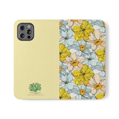 Floral with Pastel Yellow Wallet Case for iPhone & Android –  Margo Makroff - Personalization Available