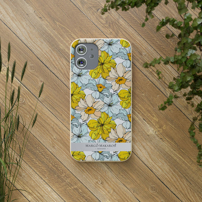 Floral Collection Biodegradable Phone Case - Eco-Friendly Style for Nature Lovers with Personalization by Margo Makaroff