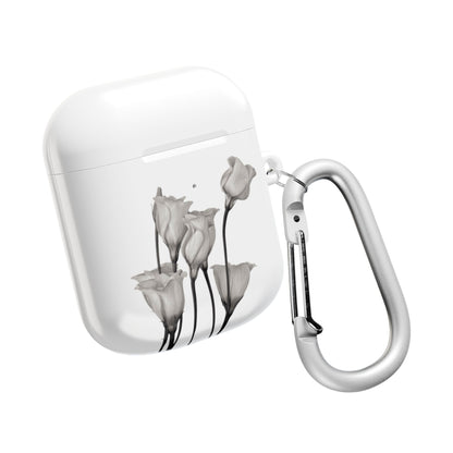 Elegant Floral AirPod Case - Monochrome Collection - Margo Makaroff - Personalization Available