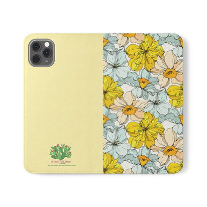Floral with Pastel Yellow Wallet Case for iPhone & Android –  Margo Makroff - Personalization Available