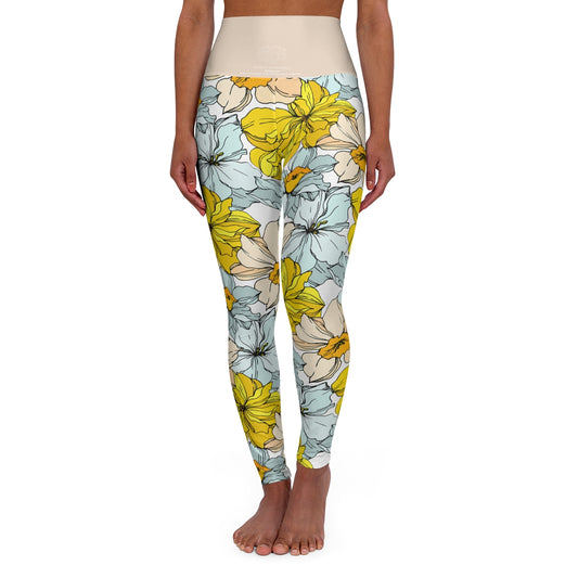 * Floral Collection Women's Yoga Pants - Margo Makaroff - Personalization Available