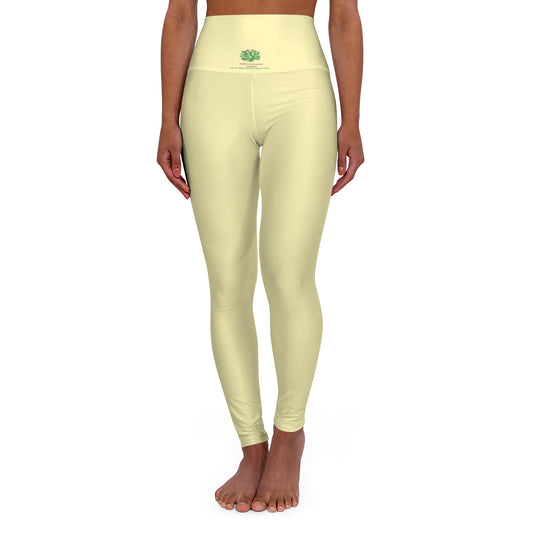 *Pastel Yellow Women's Yoga Pants - Margo Makaroff - Personalization Available