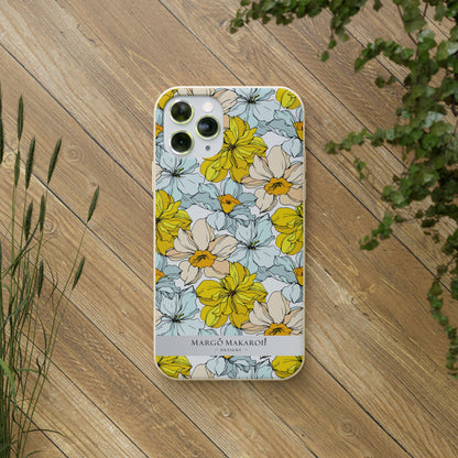 Floral Collection Biodegradable Phone Case - Eco-Friendly Style for Nature Lovers with Personalization by Margo Makaroff