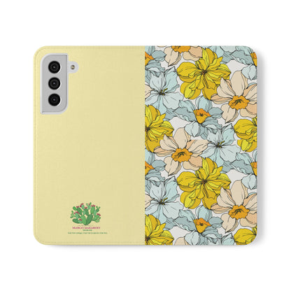 Floral with Pastel Yellow Wallet Case for iPhone & Android –  Margo Makroff - Personalization Available