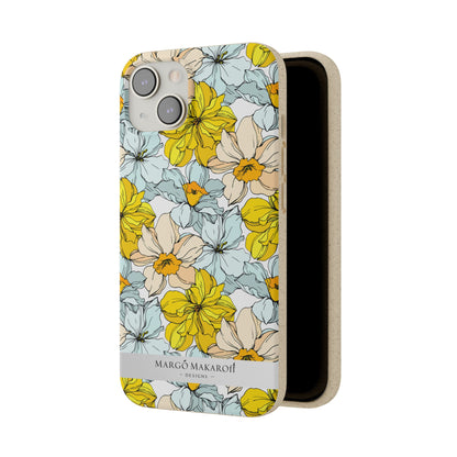 Floral Collection Biodegradable Phone Case - Eco-Friendly Style for Nature Lovers with Personalization by Margo Makaroff