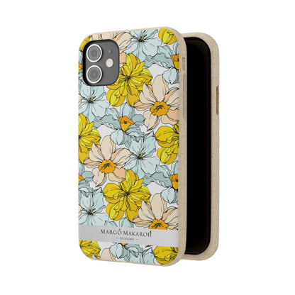 Floral Collection Biodegradable Phone Case - Eco-Friendly Style for Nature Lovers with Personalization by Margo Makaroff