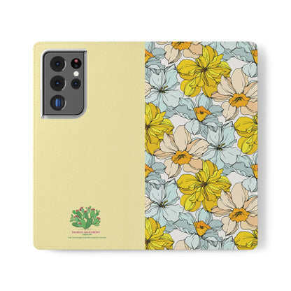 Floral with Pastel Yellow Wallet Case for iPhone & Android –  Margo Makroff - Personalization Available