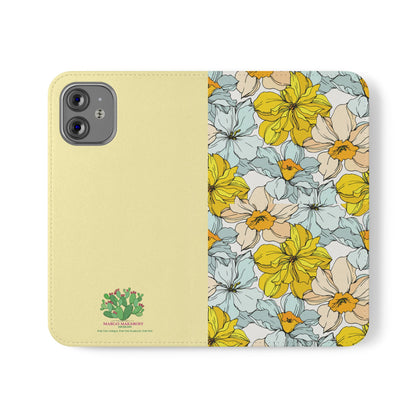 Floral with Pastel Yellow Wallet Case for iPhone & Android –  Margo Makroff - Personalization Available