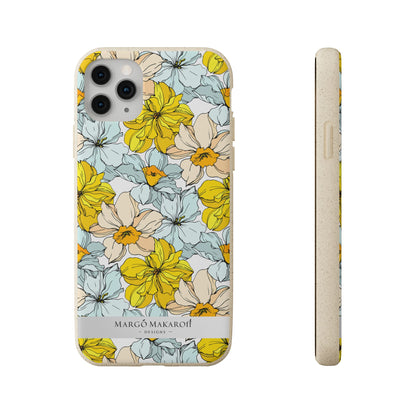 Floral Collection Biodegradable Phone Case - Eco-Friendly Style for Nature Lovers with Personalization by Margo Makaroff